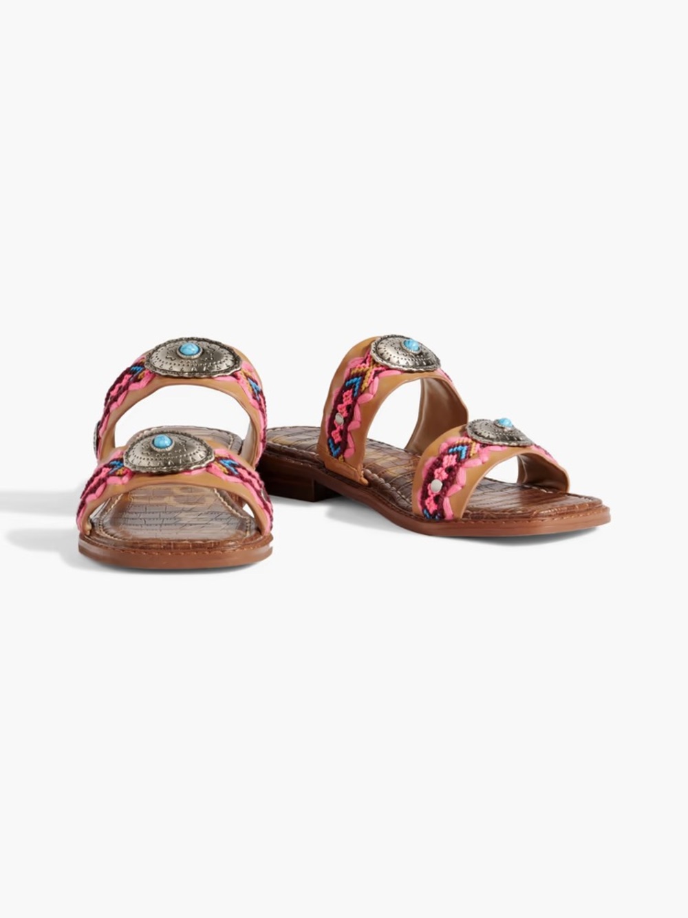 SAM EDELMAN Hardyn embellished leather sandals size US 5 Original Price $150